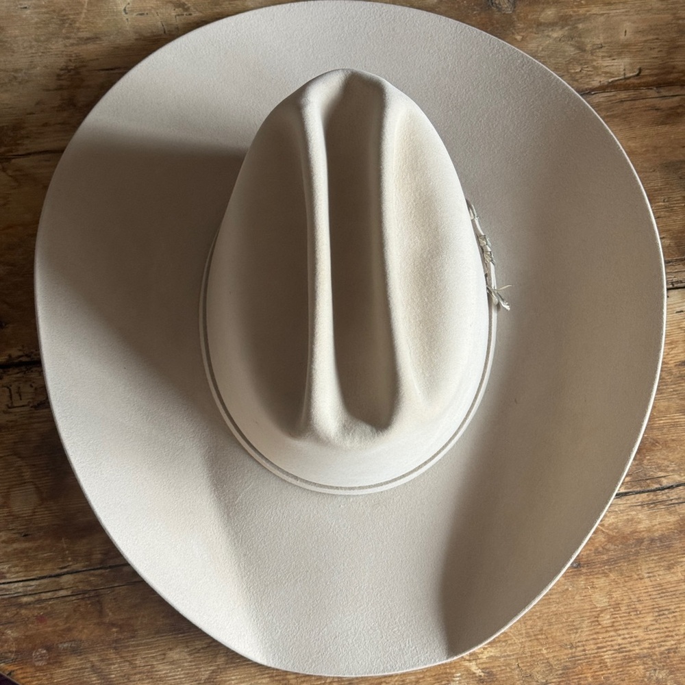Resistol 30x Beaver Western Vintage Cowboy Felt
Hat 7 56 Long Oval Rare Tan - Picture 3 of 7